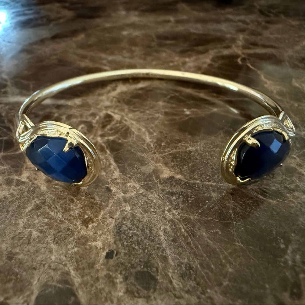Kendra Scott cuff w/ blue crystals